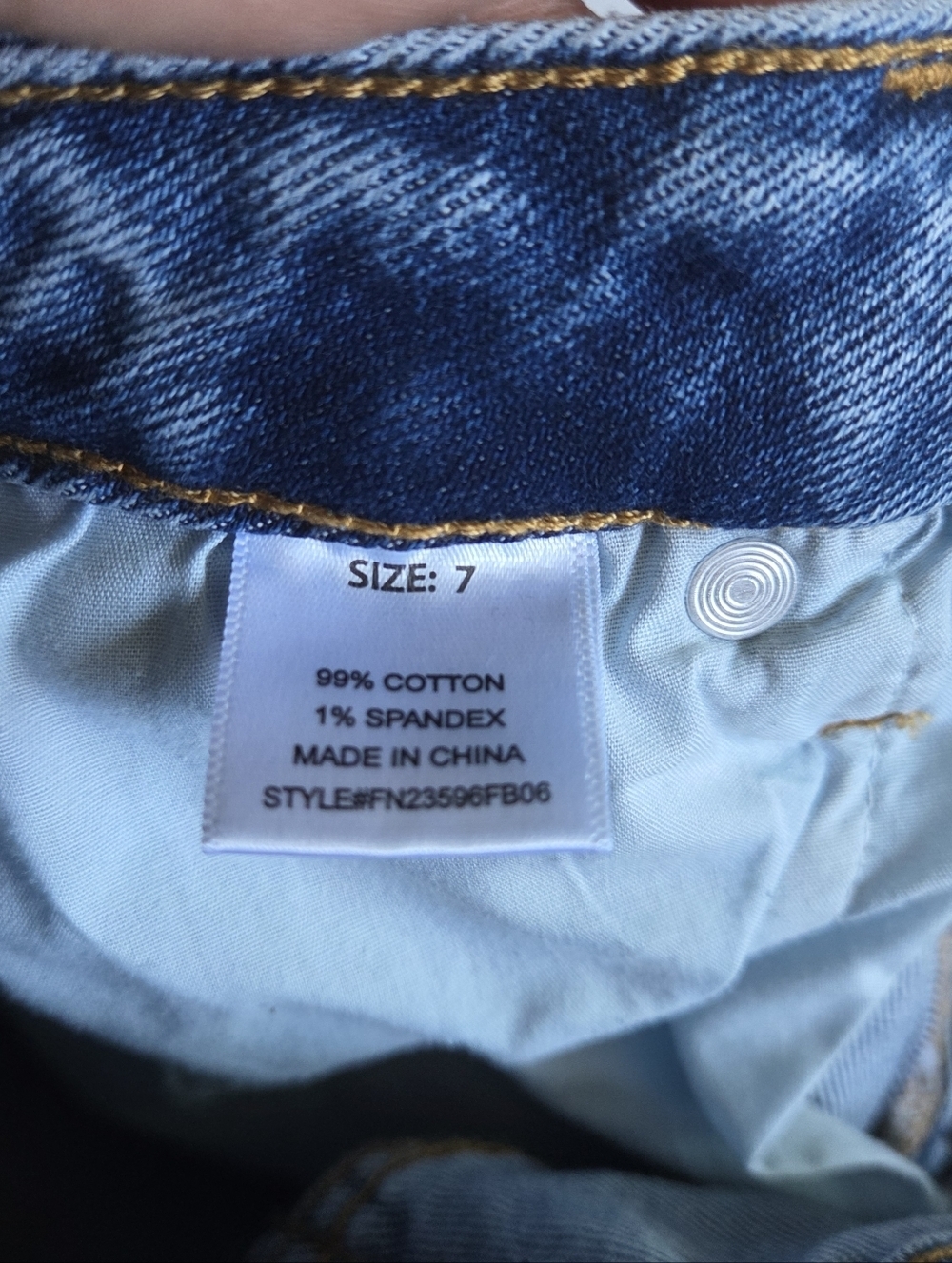 Classic Blue Distressed Women's Jeans - Picture 6 of 6